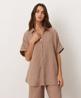 Organic Coastal Double Gauze Oversized Shirt