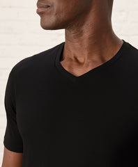 Organic Luxe Essential Slim Fit V-Neck Tee