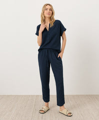 Organic Coastal Double Gauze Tapered Pull-On Pant