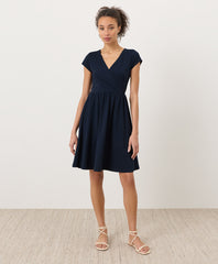 Organic Fit & Flare Crossover Dress