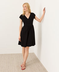 Organic Fit & Flare Crossover Dress