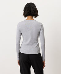 Organic Perfect Rib Crewneck Long Sleeve Tee