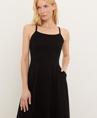 Organic Fit & Flare Midi Dress