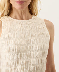 Organic Coastal Double Gauze Smocked Dress