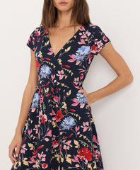 Organic Fit & Flare Crossover Dress