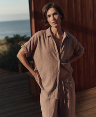 Organic Coastal Double Gauze Oversized Shirt