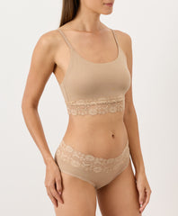 Organic Lace Modern Scoop Bralette 3-Pack