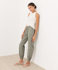 Organic Stretch Poplin Jogger