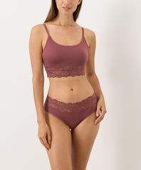 Organic Lace Modern Scoop Bralette