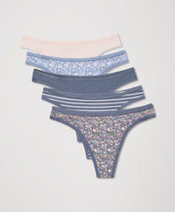 Organic Everyday Classic Fit Thong 5-Pack