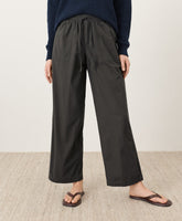 Organic Stretch Poplin Wide Leg Pant