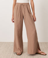 Organic Coastal Double Gauze Split Hem Pant