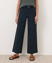 Organic Stretch Twill Wide Leg Pant
