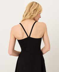 Organic Fit & Flare Midi Dress