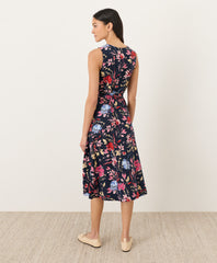 Organic Fit & Flare Easy V-Neck Dress