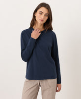 Organic Soft-Slub Essential Crewneck Long Sleeve Tee