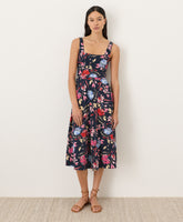 Organic Fit & Flare Square Neck Dress