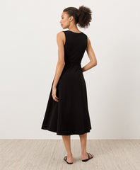 Organic Fit & Flare Easy V-Neck Dress