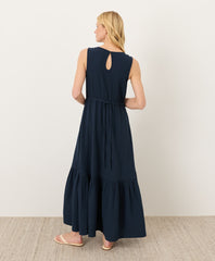Organic Coastal Double Gauze Beach To Brunch Maxi Dress