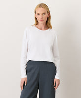 Organic Luxe Essential Crewneck Long Sleeve Tee