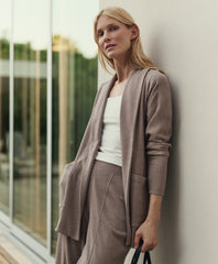 Organic Airplane Wrap Cardigan