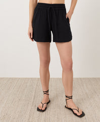 Organic Coastal Double Gauze Curved Hem Short