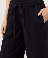Organic Coastal Double Gauze Split Hem Pant