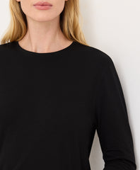Organic Luxe Essential Crewneck Long Sleeve Tee