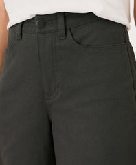 Organic Stretch Twill Wide Leg Pant
