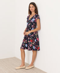Organic Fit & Flare Crossover Dress