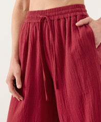 Organic Coastal Double Gauze Split Hem Pant