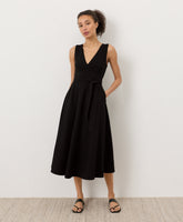 Organic Fit & Flare Easy V-Neck Dress