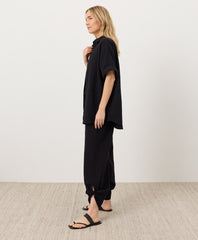 Organic Coastal Double Gauze Split Hem Pant