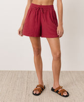 Organic Coastal Double Gauze Curved Hem Short