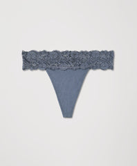 Organic Lace Waist Thong