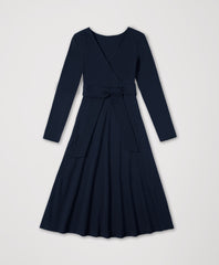 Organic Fit & Flare Wrap Dress