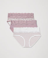 Organic Lace Waist Brief 3-Pack