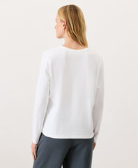 Organic Luxe Essential Crewneck Long Sleeve Tee