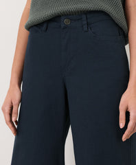 Organic Stretch Twill Wide Leg Pant