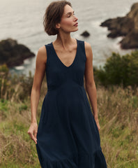 Organic Coastal Double Gauze Beach To Brunch Maxi Dress