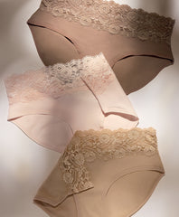 Organic Lace Waist Brief 3-Pack