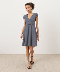Organic Fit & Flare Crossover Dress