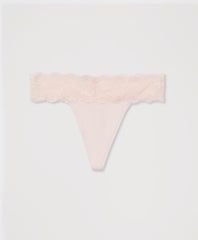 Organic Lace Waist Thong