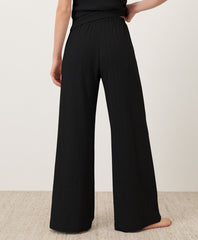 Organic Pointelle Wide Leg Pant
