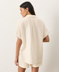 Organic Coastal Double Gauze Oversized Shirt