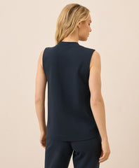 Organic Airplane Mock Neck Shell