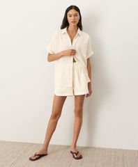 Organic Coastal Double Gauze Oversized Shirt