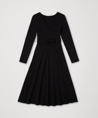 Organic Fit & Flare Wrap Dress