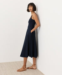 Organic Fit & Flare Square Neck Dress