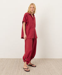Organic Coastal Double Gauze Split Hem Pant